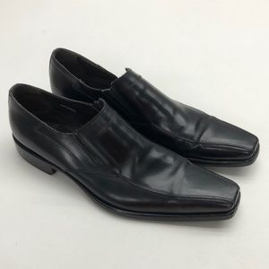 Brantano Black Leather Slip On Loafers Men’s Euro size 43 Made in Italy